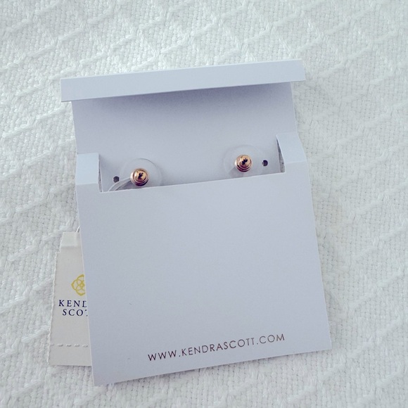 NWT Kendra Scott Purple Gold Drop earrings in Berry - Picture 3 of 4